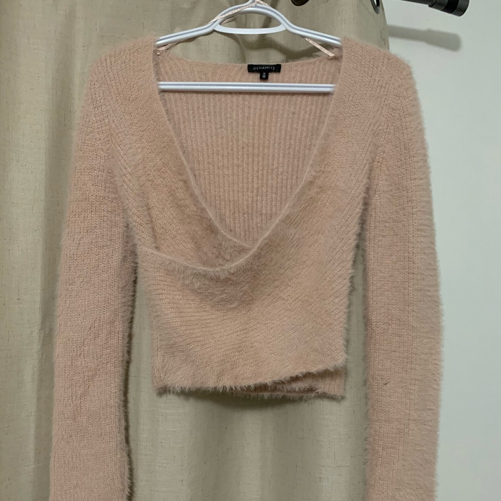 Fuzzy Dynamite Crossover Sweater